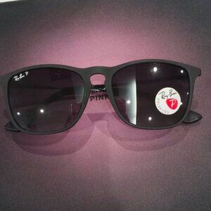 Ray-Ban RB4187 Chris Black Polarized Sunglasses